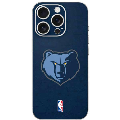 NBA Memphis Grizzlies Distressed iPhone 16 Pro Skin